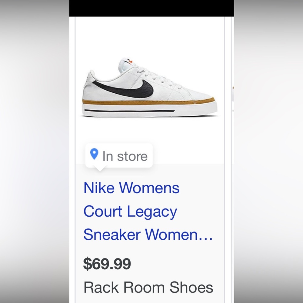 Nike Women's White and Black Sneakers